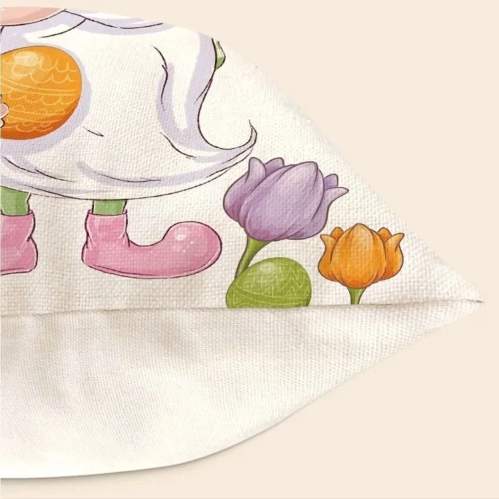 Easter Gnome Pillow Cover
